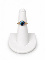 Wire Wrapped Evil Eye Ring