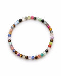 Faceted Multi-Gemstone Stretch Bracelet