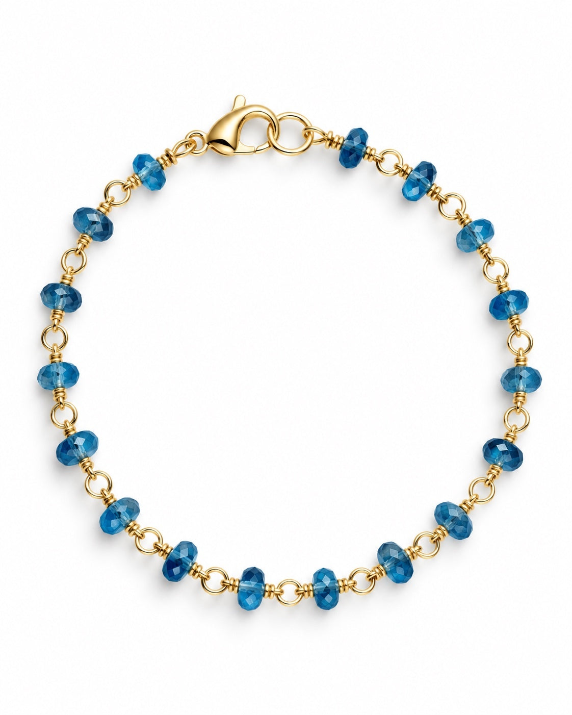 London Blue Topaz Station Bracelet