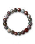 Brown Green Chrysoprase Stretch Bracelet