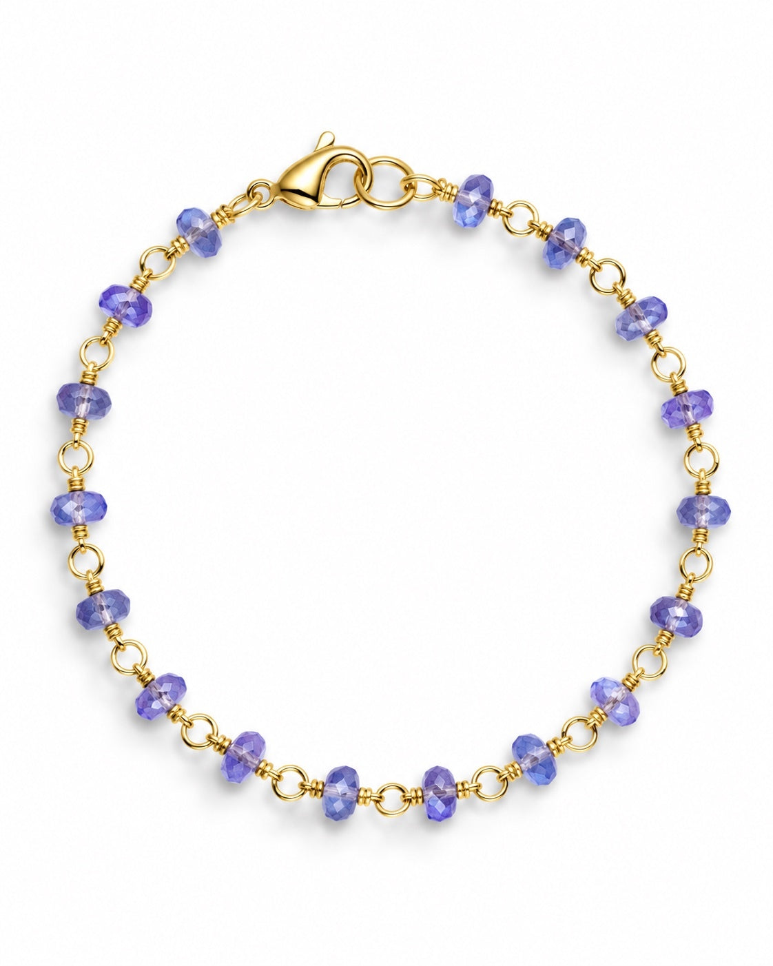 Tanzanite Station Bracelet