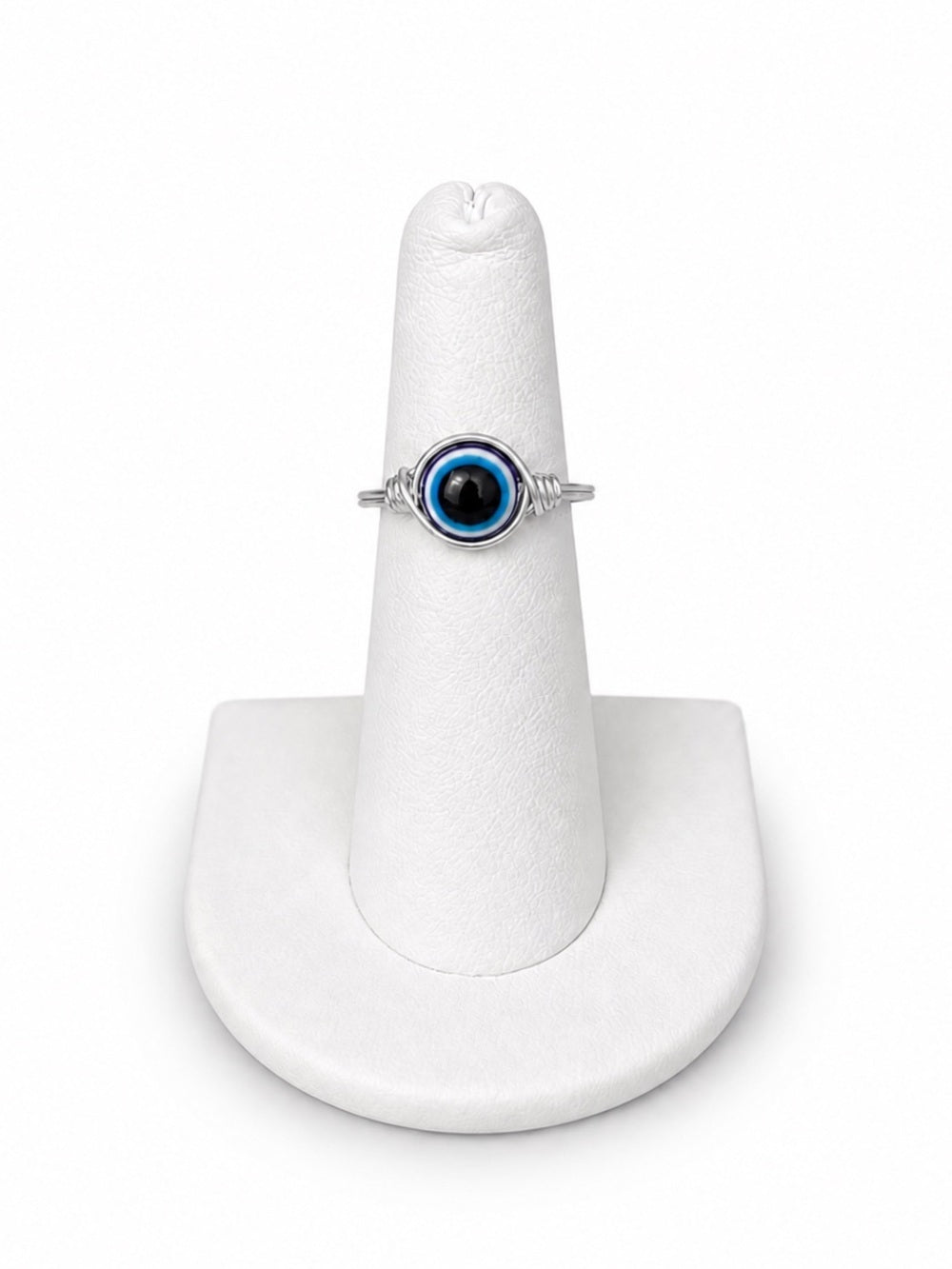 Wire Wrapped Evil Eye Ring