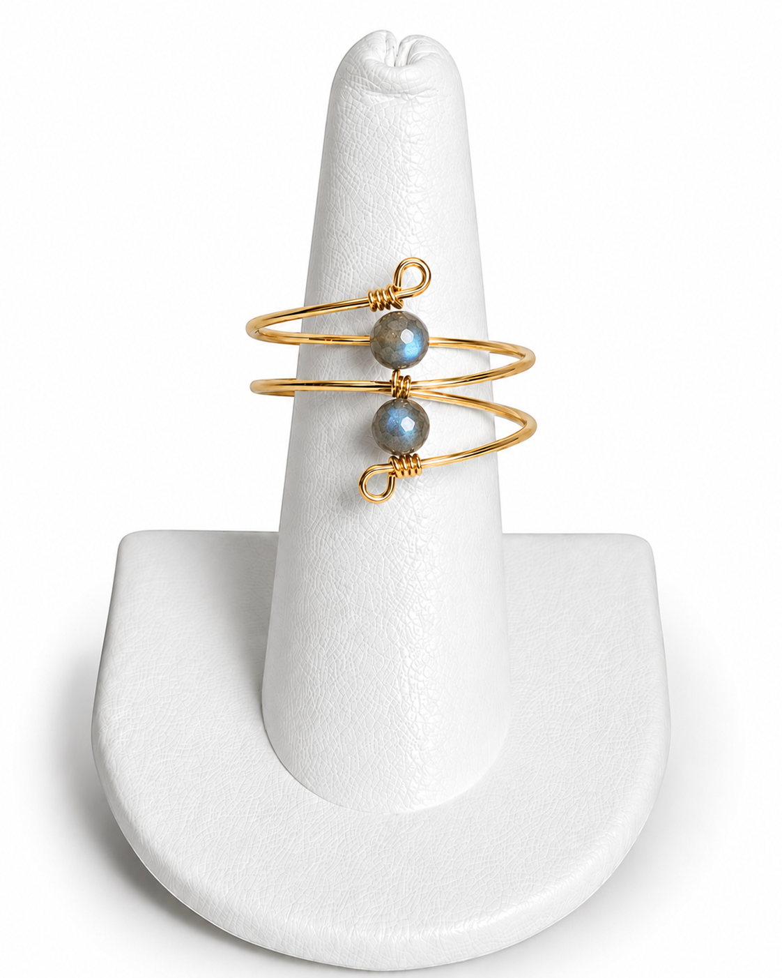 Double Bead Wrap Ring