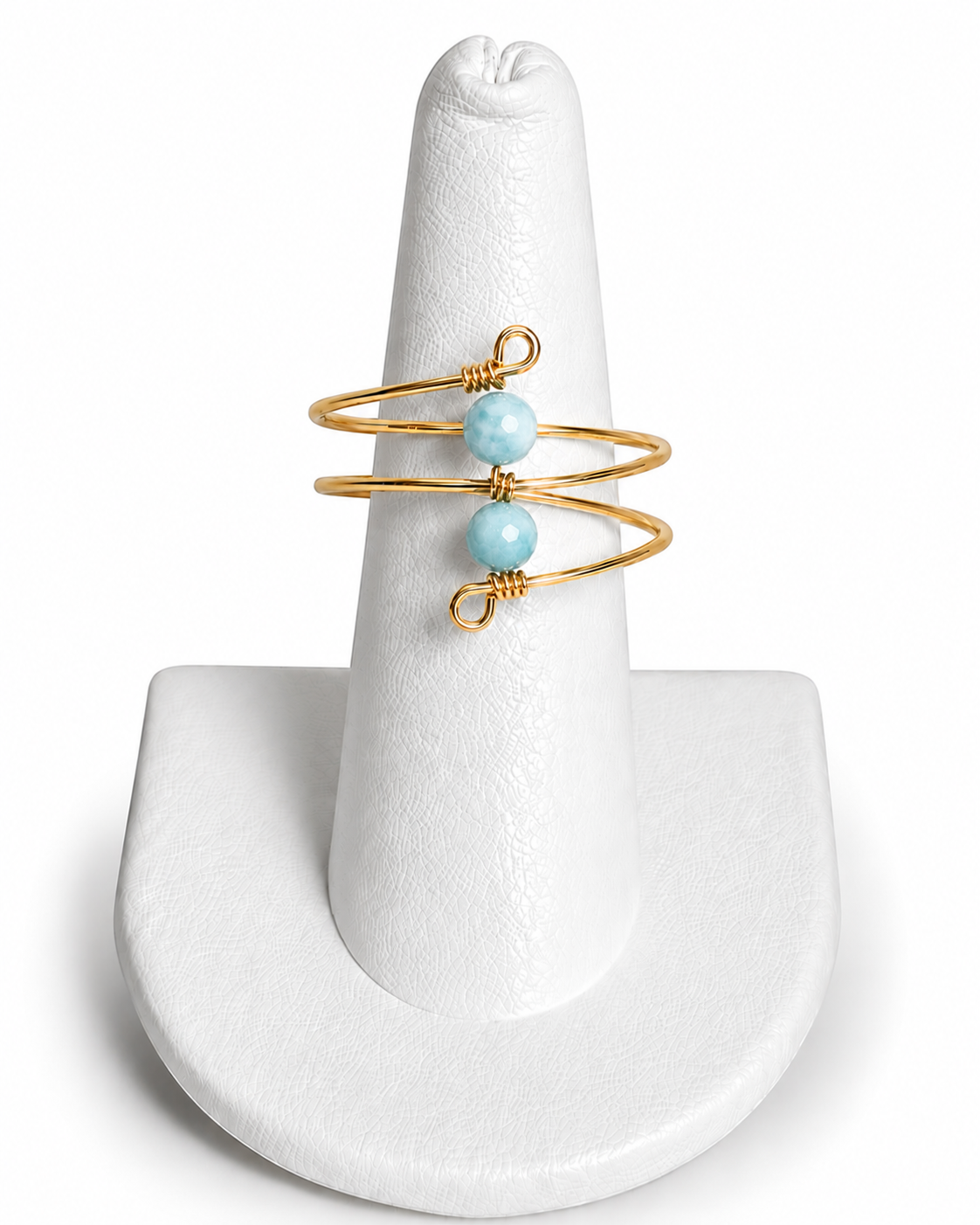 Double Bead Wrap Ring