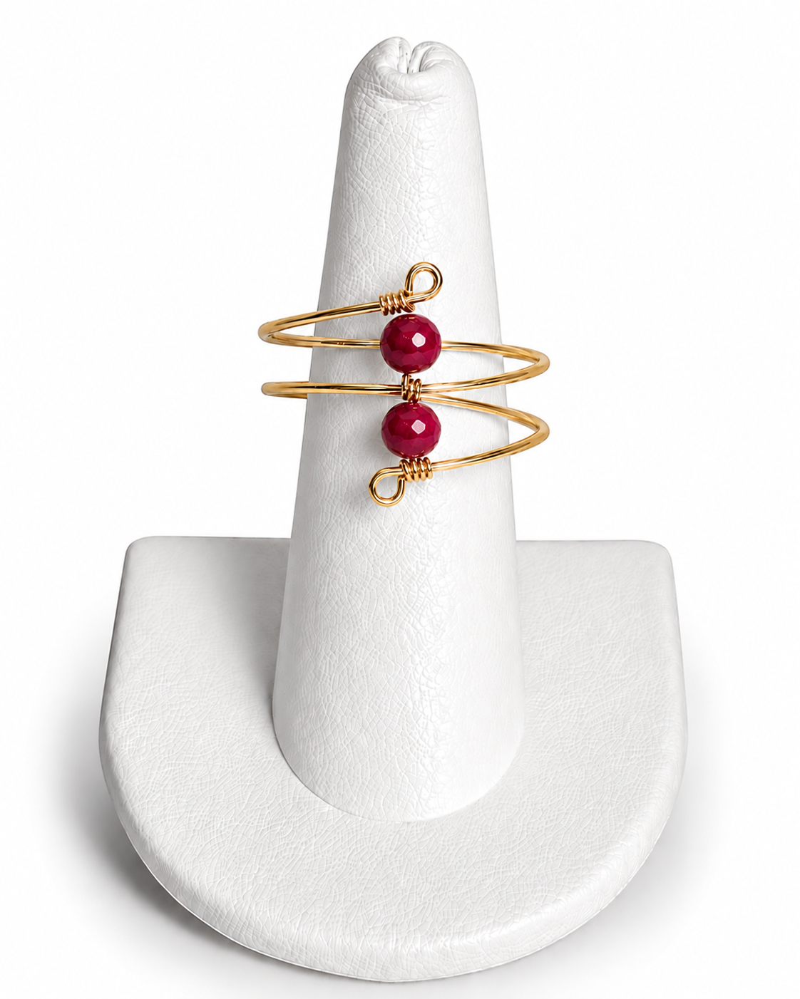 Double Bead Wrap Ring