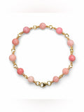 Handmade Faceted Rhodonite Bracelet
