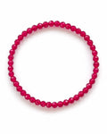 3mm Faceted Ruby Stretch Bracelet
