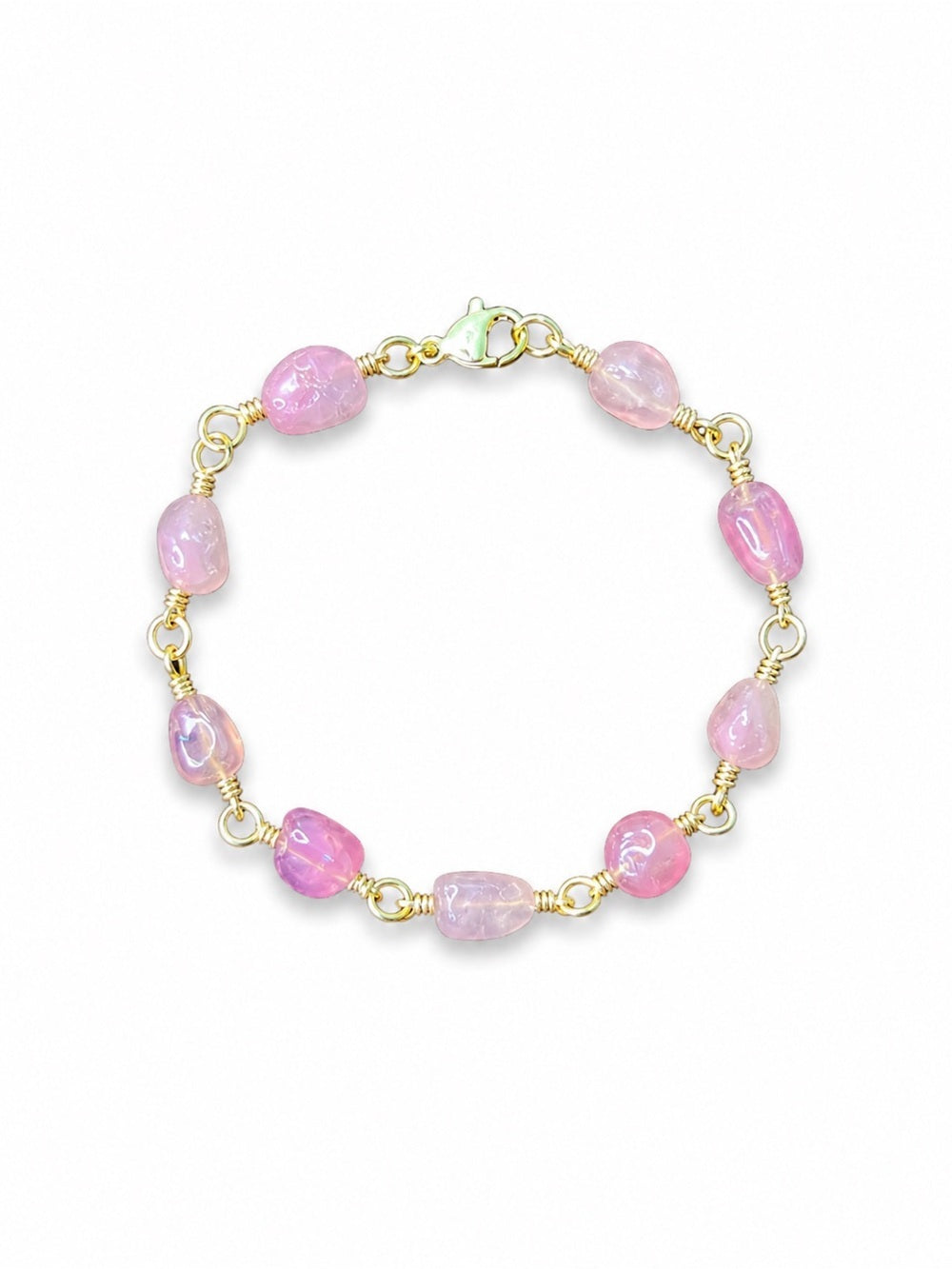 Handmade Rose Quartz Bracelet