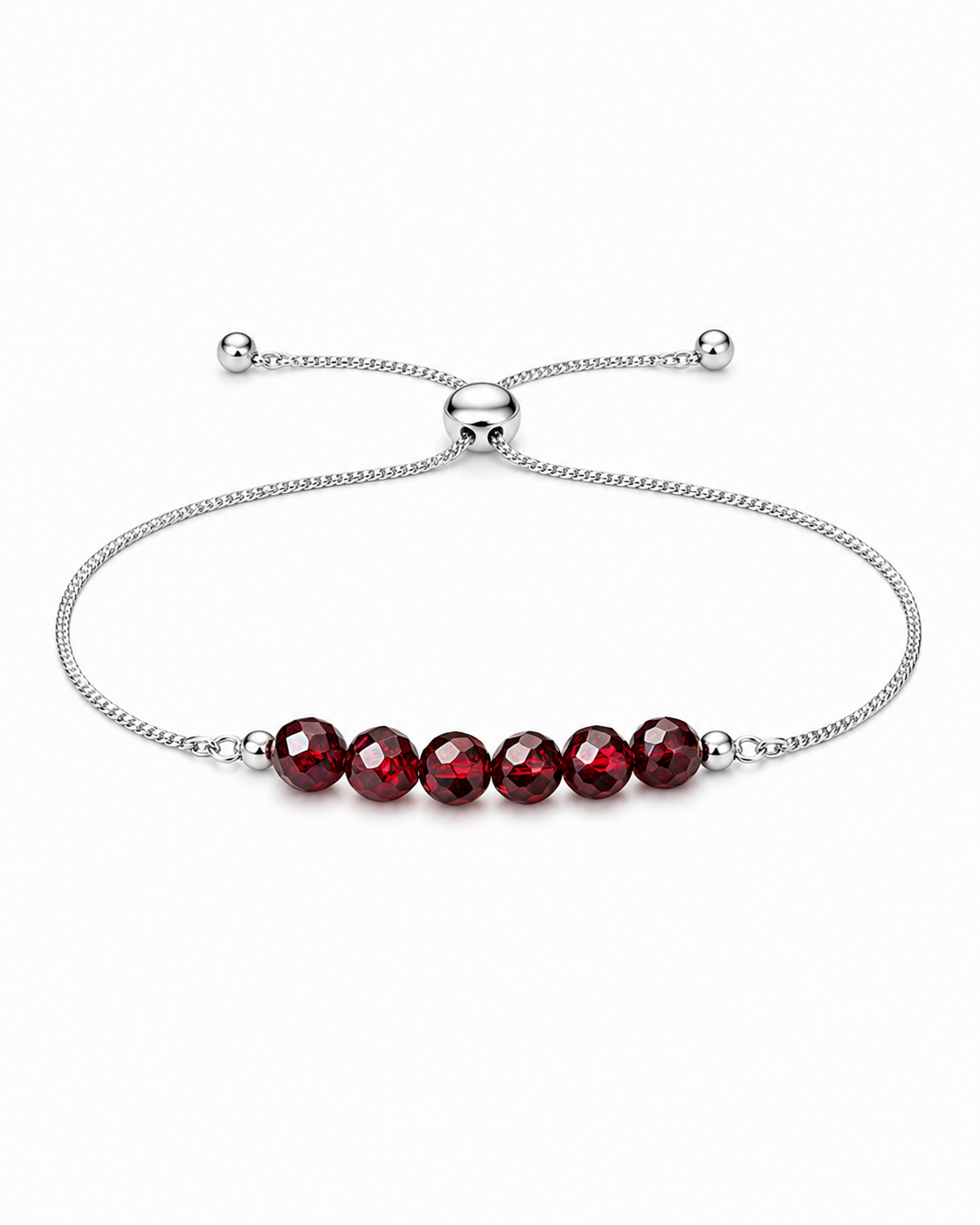 Garnet Adjustable Bracelet