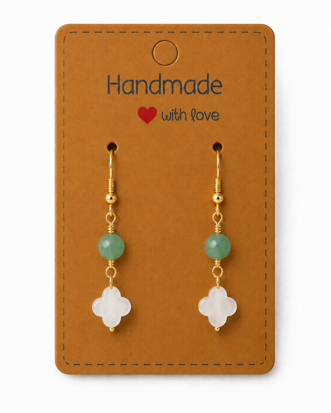MOP Clover Earrings