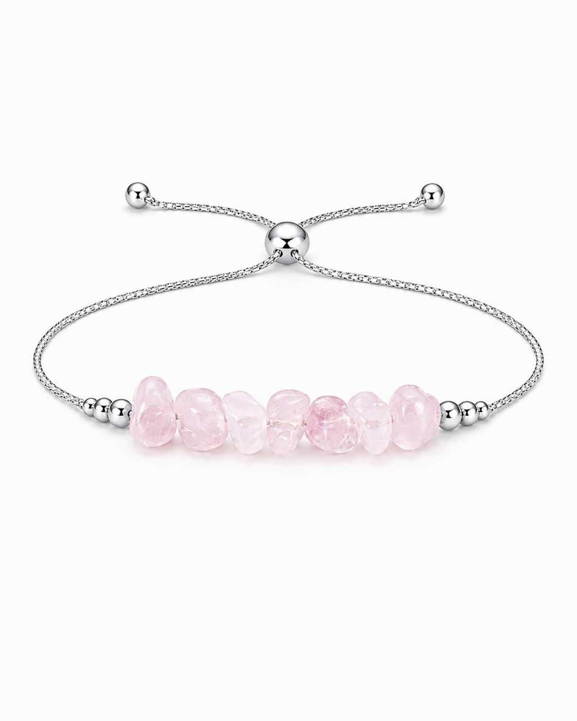 Rose Quartz Adjustable Bracelet