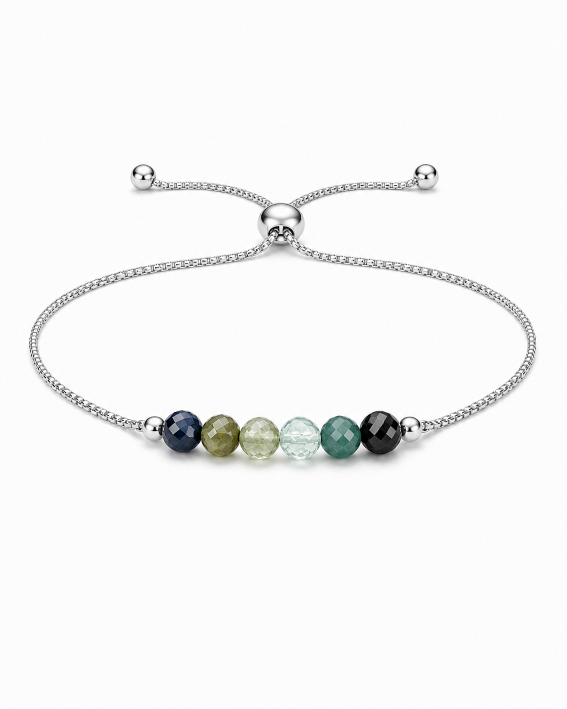 Green Tourmaline Adjustable Bracelet